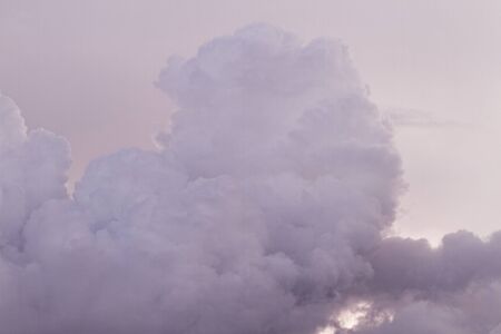 Large cloud in the lowering grey sky