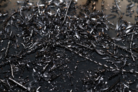 Close up photo of the CNC steel