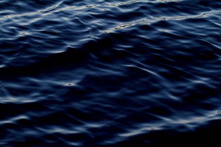 Photo of blue water background with ripplesの写真素材