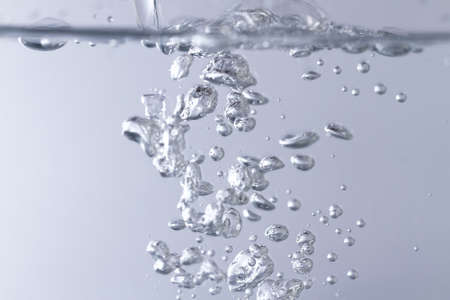 Photo of the clean water with bubbles