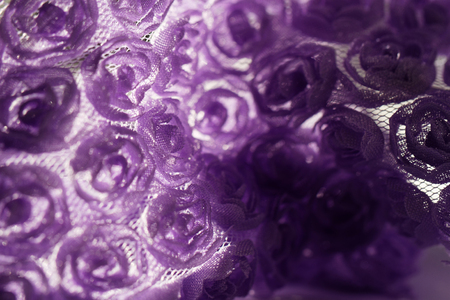 Purple rose background fabric - macro photoの写真素材