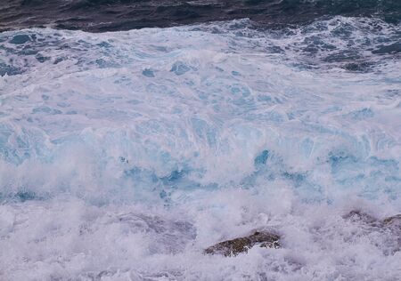 Windy blue sea - the power of natureの写真素材