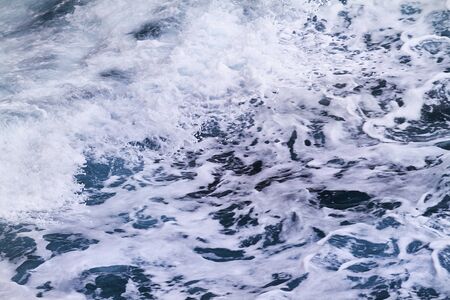 Windy blue sea - the power of natureの写真素材