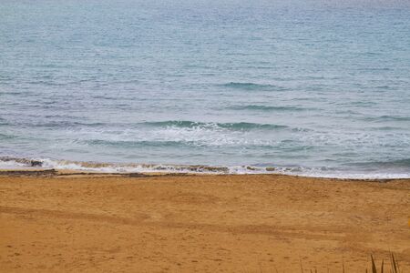 Photo of the sunny summer sandy beach. Greece - Maltaの写真素材