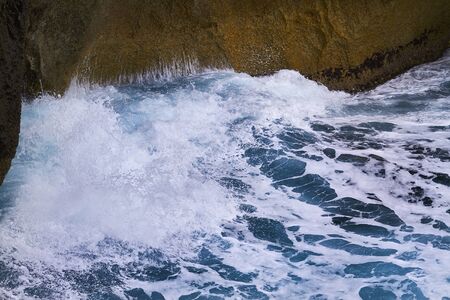 Windy blue sea - the power of nature - deatilの写真素材