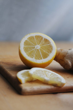 Half a lemonの写真素材