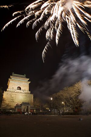 fireworks in Beijingの写真素材