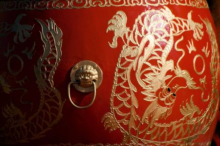 Chinese drumの写真素材