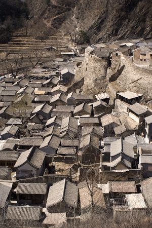 old Chinese villageの写真素材