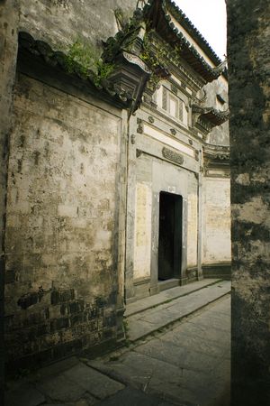 huizhou village, xidi, chinaの写真素材
