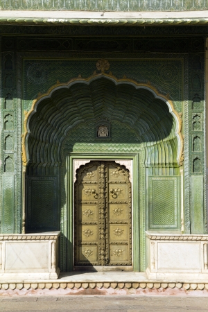 Jaipur palace, gate, Indiaのeditorial素材