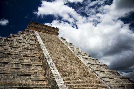 impressive Mayan arts and architecture in Mexicoの写真素材