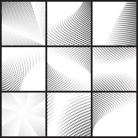 Black dot halftone background can be use for pattern, backdrop, wallpaper, surface.のイラスト素材