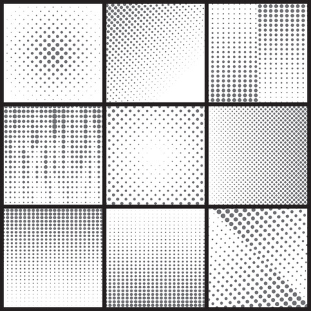 Black dot halftone background can be use for pattern, backdrop, wallpaper, surface.のイラスト素材