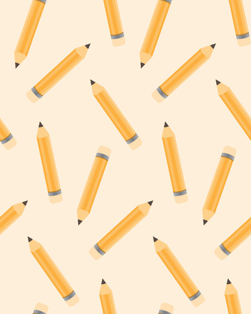 Pencil seamless pattern, kid and education idea. Endless texture can be used for wallpaper, pattern fills, web page background,surface textures,tile, greeting card, scrapbook, backdropのイラスト素材