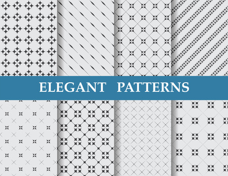 8 different elegant classic patterns. Endless texture can be used for wallpaper, pattern fills, web page background,surface textures,tile, greeting card, scrapbook, backdropのイラスト素材