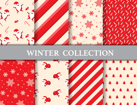 merry christmas and winter patterns. Endless texture can be used for wallpaper, pattern fills, web page background,surface textures,tile, greeting card, scrapbook, backdropのイラスト素材