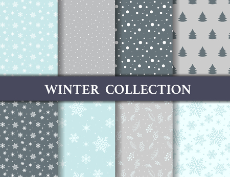 merry christmas and winter patterns. Endless texture can be used for wallpaper, pattern fills, web page background,surface textures,tile, greeting card, scrapbook, backdropのイラスト素材