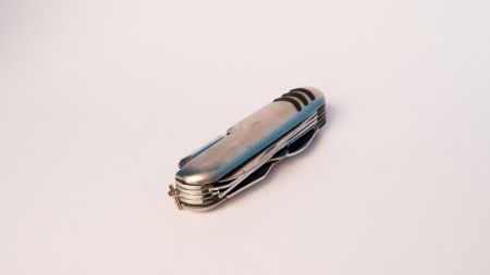 utility tool knife isolated on whiteの写真素材
