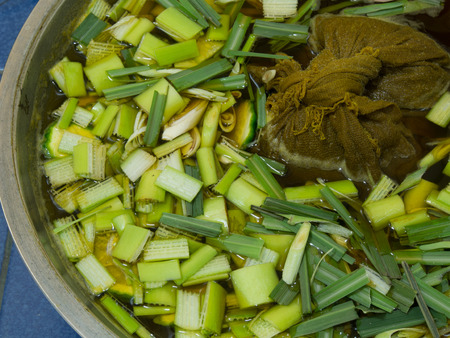 Thai herb boilの写真素材