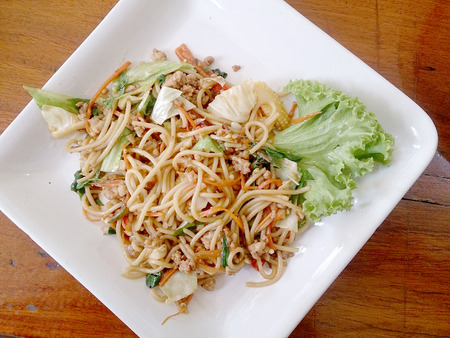 Spicy spaghettiの写真素材