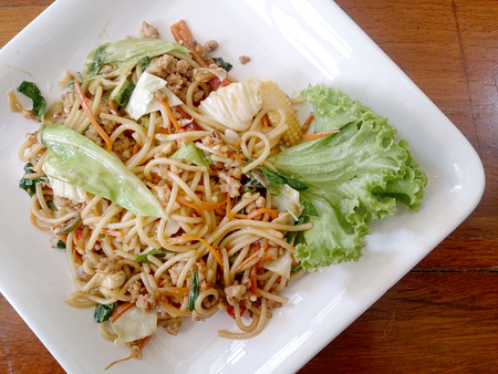 Spicy spaghettiの写真素材