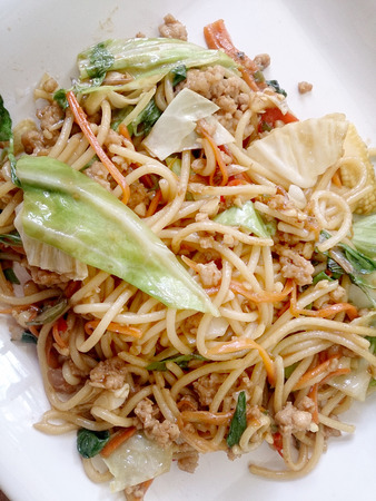 Spicy spaghettiの写真素材