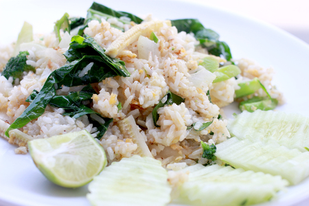 Vegetable Fried Rice Recipe, Vegetarian Food, Healthy Food.の写真素材