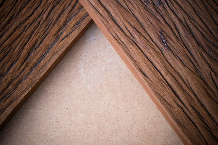 Brown wood plank wall texture. Abstract background, empty template use as natural backgroundの写真素材