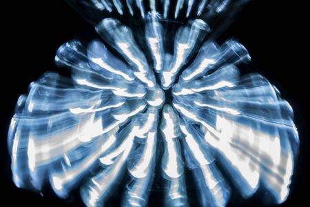 LEDs in the reflector lamp, abstract