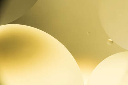 mixing water and oil, beautiful color abstract background based on circles and ovals, macro...