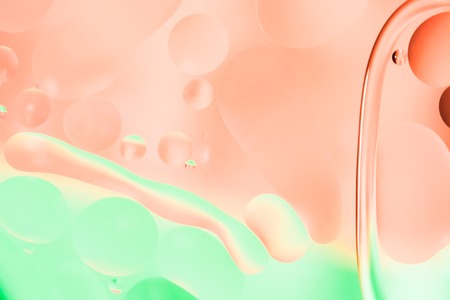 mix oil and water, color background with soft defocusing, macro abstractの写真素材