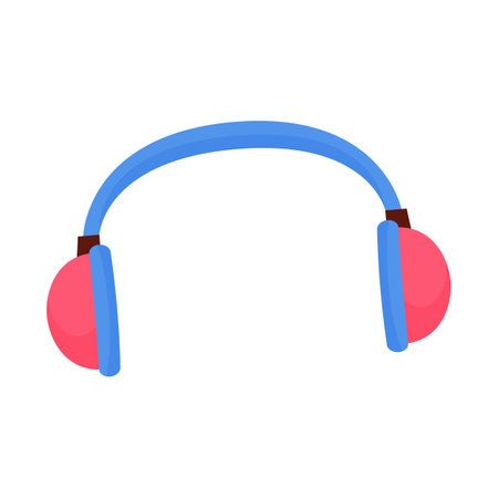 Headphones icon. Flat illustration of headphones vector icon for web designのイラスト素材