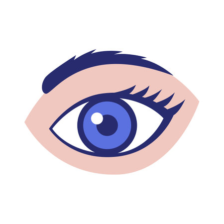 Eye icon vector isolated on white background for your web and mobile app design, Eye logo conceptのイラスト素材