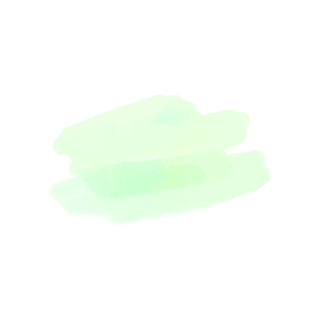Vector green watercolor brush stroke. Grunge textured background.のイラスト素材