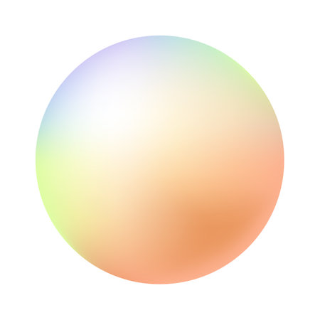 Colorful rainbow gradient sphere. Abstract background for your design. Vector illustration.のイラスト素材