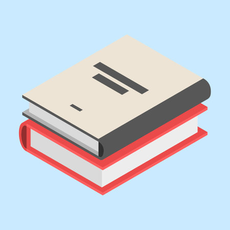 Book isometric icon. Flat illustration of book vector icon for web designのイラスト素材