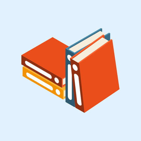 Isometric book icon. Vector illustration. Flat design. Education concept.のイラスト素材