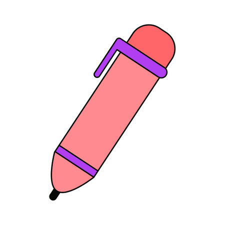 Isolated colored pen icon on a white background. Vector illustration designのイラスト素材