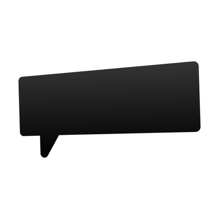 Speech bubble vector icon.Black vector icon isolated on white background speech bubble.のイラスト素材
