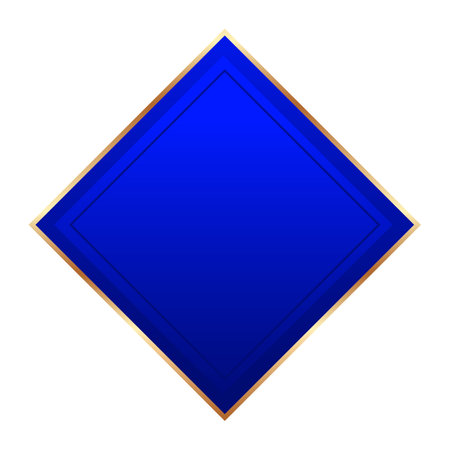 Blue diamond frame isolated on white background. Vector illustration. Eps 10.のイラスト素材