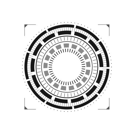 Circle technology digital design, vector illustration 10 eps graphic.のイラスト素材