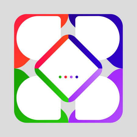 Abstract geometrical background with circles and squares. Vector illustration.のイラスト素材