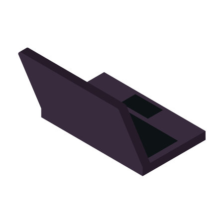 Referee whistle isometric 3d icon isolated on a white backgroundのイラスト素材