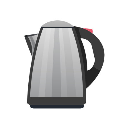 Electric kettle icon. Flat illustration of electric kettle vector icon for web designのイラスト素材