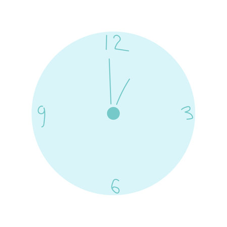 Clock icon, vector illustration. Flat design style. Clock icon.のイラスト素材