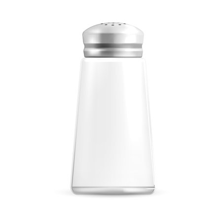Salt and pepper shaker isolated on white background. Vector illustration.のイラスト素材