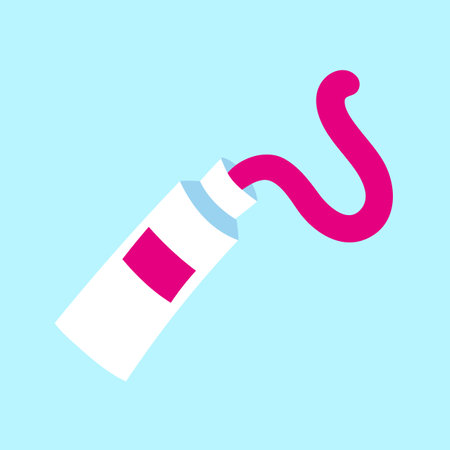 Toothpaste tube icon. Flat design style. Vector illustration.のイラスト素材