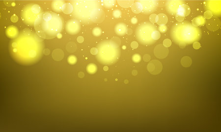 Abstract gold bokeh background. Vector illustration for your design.のイラスト素材