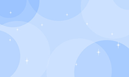 Abstract background with blue circles and stars. Vector illustration for your design.のイラスト素材